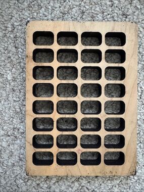 Wooden Multi- Stand Pill Packaging Organizer - Natural Wood